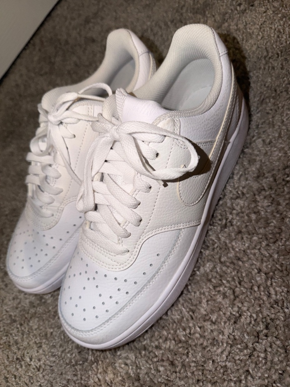 Nike Women’s White Leather Sneakers - Low Top Casual
